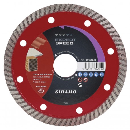 DISQUE DIAMANT EXPERT SPEED D. 115 x 22,23 x H 7