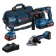 Kit 3 outils 18V : GSR 18V-45 + GBH 18V-22 + GWS 18V-8