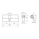 CYL PROF 5G 30X40MM NICK - 5 CLES REV