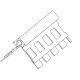 Profilé d'angle perforé en acier galvanisé avec jonc PVC standard